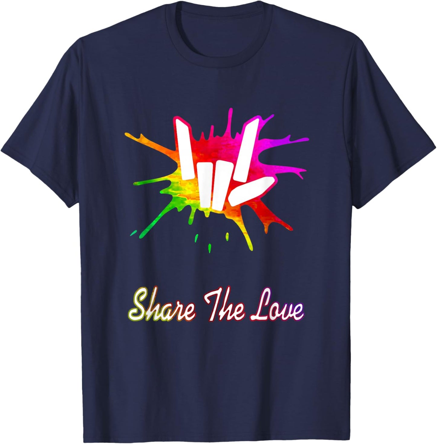 Sharer Share The Love Merch Kids Birthday Gifts T-Shirt - T-Shirt | Navy