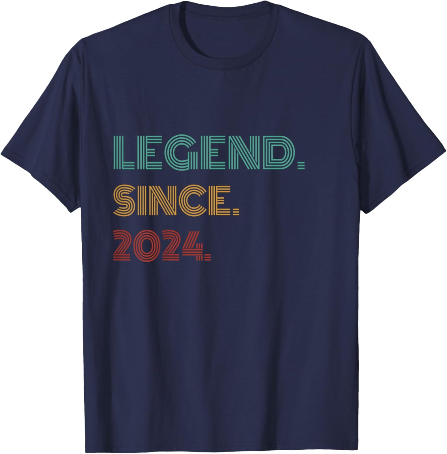 Kids 2 Years Old Legend Since 2024 2nd Birthday T-Shirt - T-Shirt | Navy