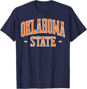 Oklahoma State Pride Classic Oklahoma Vintage T-Shirt - T-Shirt | Navy