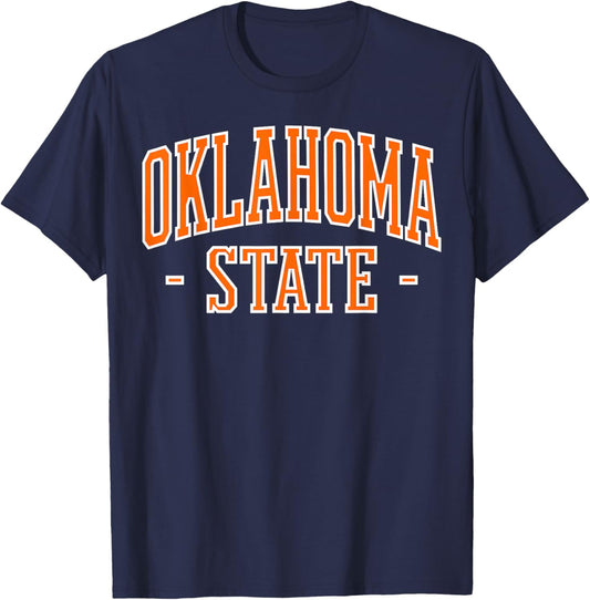 Oklahoma State Pride Classic Oklahoma Vintage T-Shirt - T-Shirt | Navy