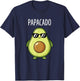 Dad Papacado Avocado Design, Funny Pregnancy Announcement T-Shirt - T-Shirt | Navy