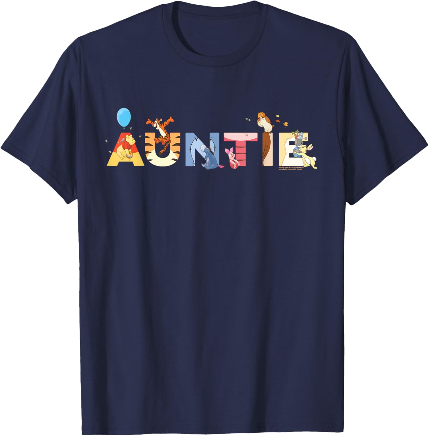 Disney Winnie The Pooh & Friends Auntie Family Disney Trip T-Shirt - T-Shirt | Navy