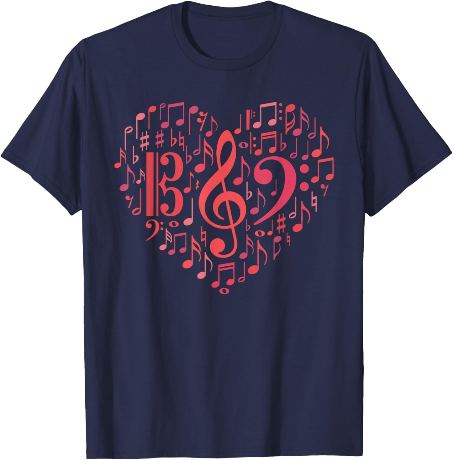 Orchestra Nerd Valentine's Day Heart for Violin Viola Cello T-Shirt - T-Shirt | Navy