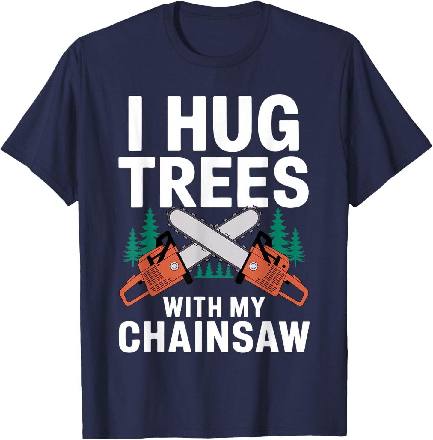 Best Lumberjack Art Women Lumberjack Arborist Logger T-Shirt - T-Shirt | Navy