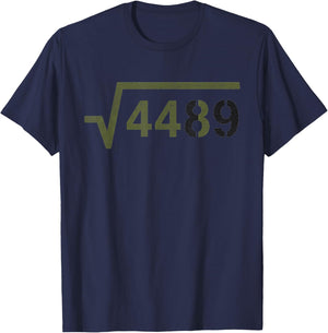 67 Six Seven 6-7 Meme Square Root 4489 Slang Math Teacher T-Shirt - T-Shirt | Navy