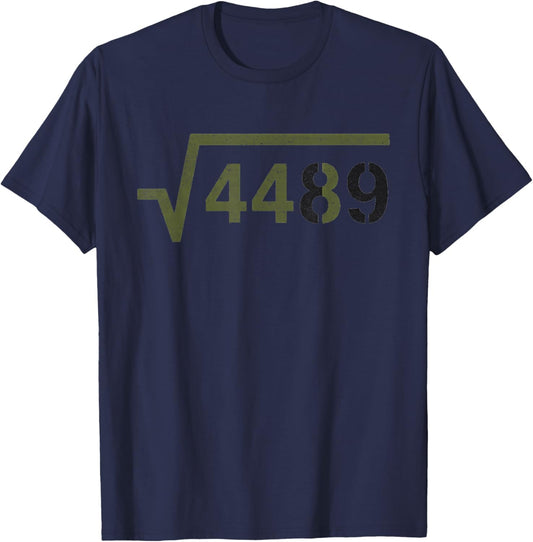 67 Six Seven 6-7 Meme Square Root 4489 Slang Math Teacher T-Shirt - T-Shirt | Navy