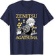 Demon Slayer: Kimetsu no Yaiba Zenitsu Yellow Checkered T-Shirt - T-Shirt | Navy