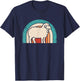 Retro Sheep Lover Vintage Animal Men Women T-Shirt - T-Shirt | Navy