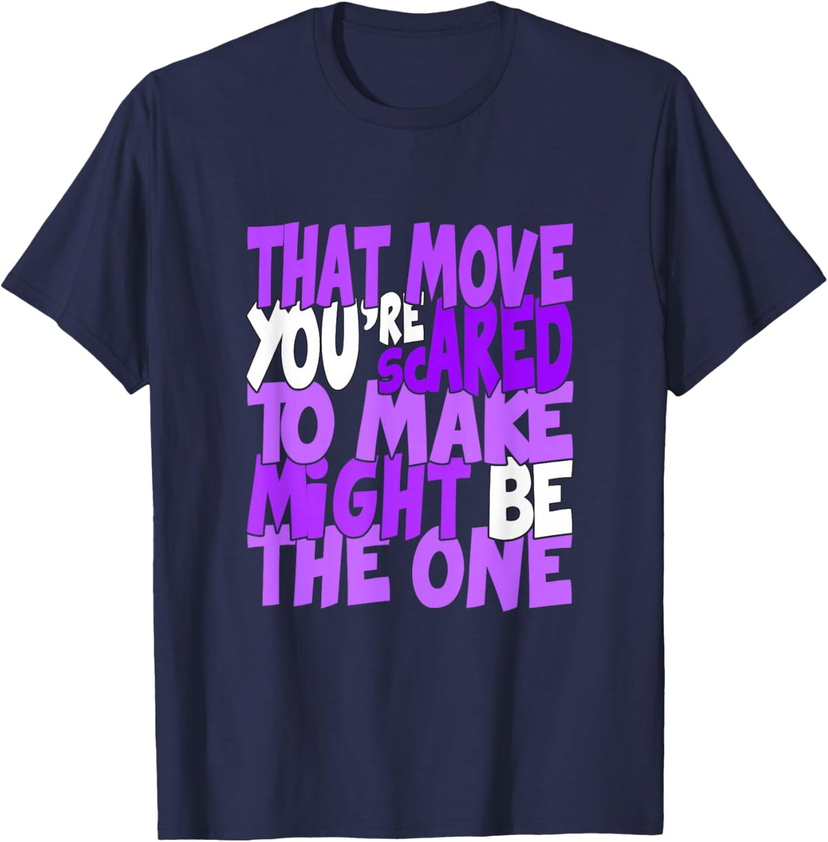 Purple Color Might Be The One Purple Graphic T-Shirt - T-Shirt | Navy