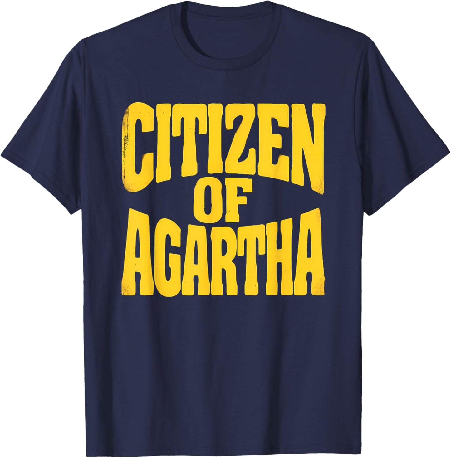 Citizen of Agartha Hollow Earth Explorer Retro Believer T-Shirt - T-Shirt | Navy