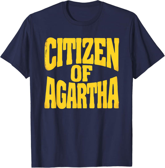 Citizen of Agartha Hollow Earth Explorer Retro Believer T-Shirt - T-Shirt | Navy