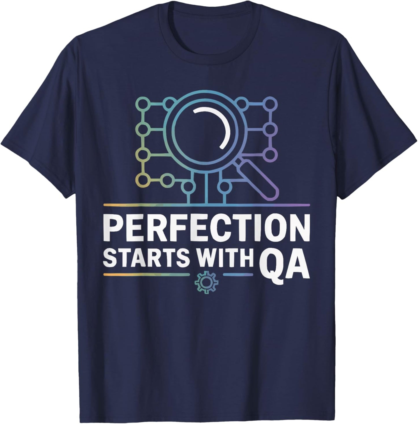 Quality Assurance Software Tester Job Profession QA Tester T-Shirt - T-Shirt | Navy