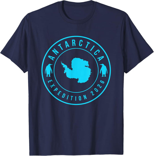Antarctica Expedition 2026 - Retro Souvenir T-Shirt - T-Shirt | Navy
