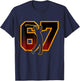 67 Brainrot Youth Golf Drip - Funny Kids 67 T-Shirt - T-Shirt | Navy