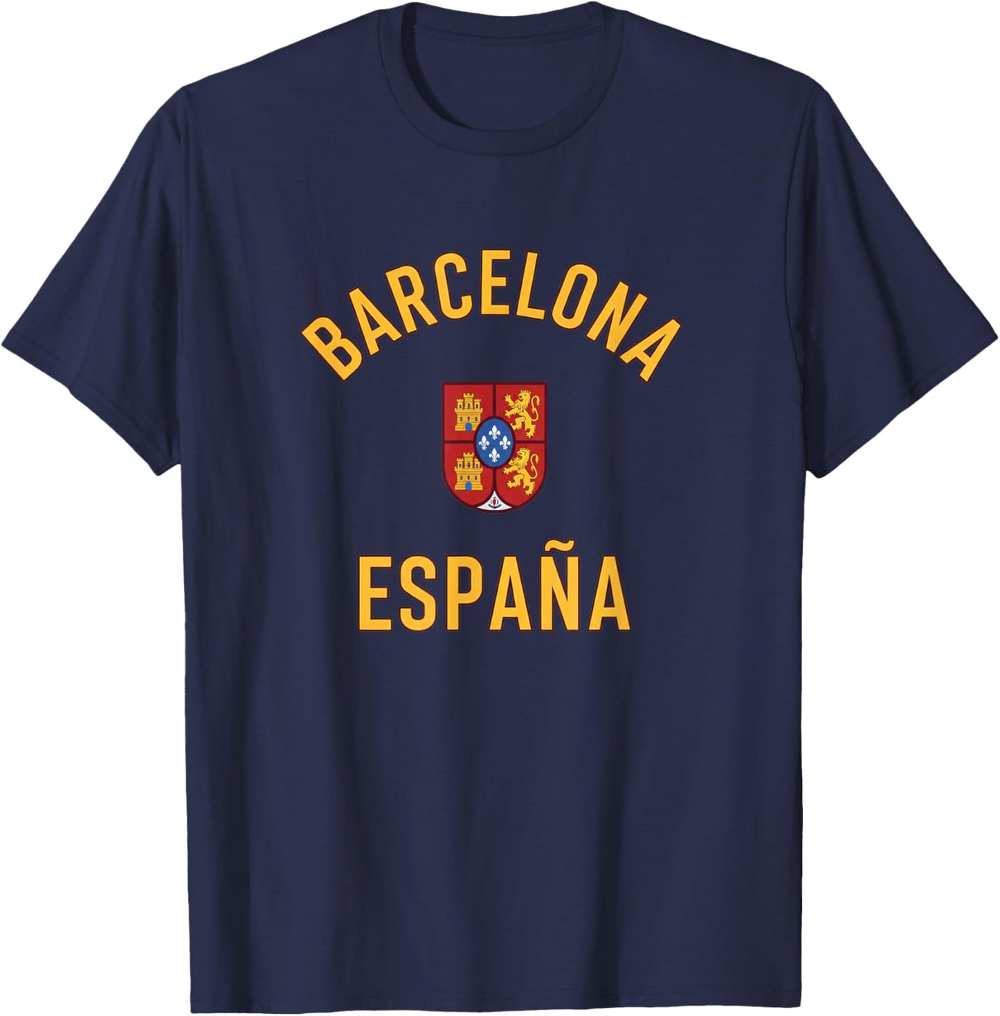 Barcelona Espana Travel Souvenir Spain Spanish Vacation City T-Shirt - T-Shirt | Navy