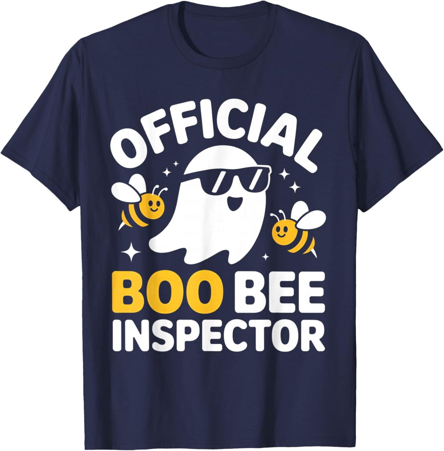 Halloween Boo Official Bee Inspector Funny Costume Men Women T-Shirt - T-Shirt | Navy