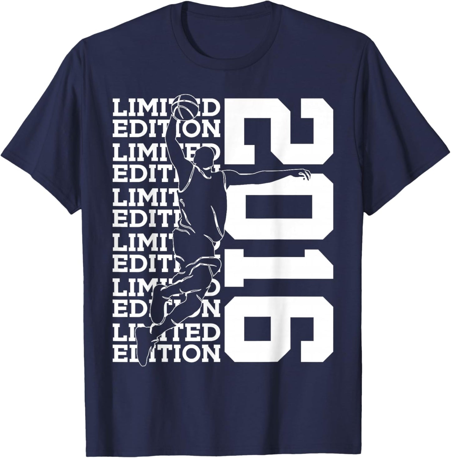 Limited Edition 2016 Basketball 10TH Birthday T-Shirt - T-Shirt | Navy
