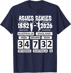 Australia vs England Cricket Ashes Rivalry Scoreboard T-Shirt - T-Shirt | Navy
