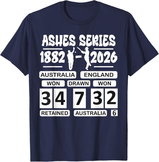 Australia vs England Cricket Ashes Rivalry Scoreboard T-Shirt - T-Shirt | Navy