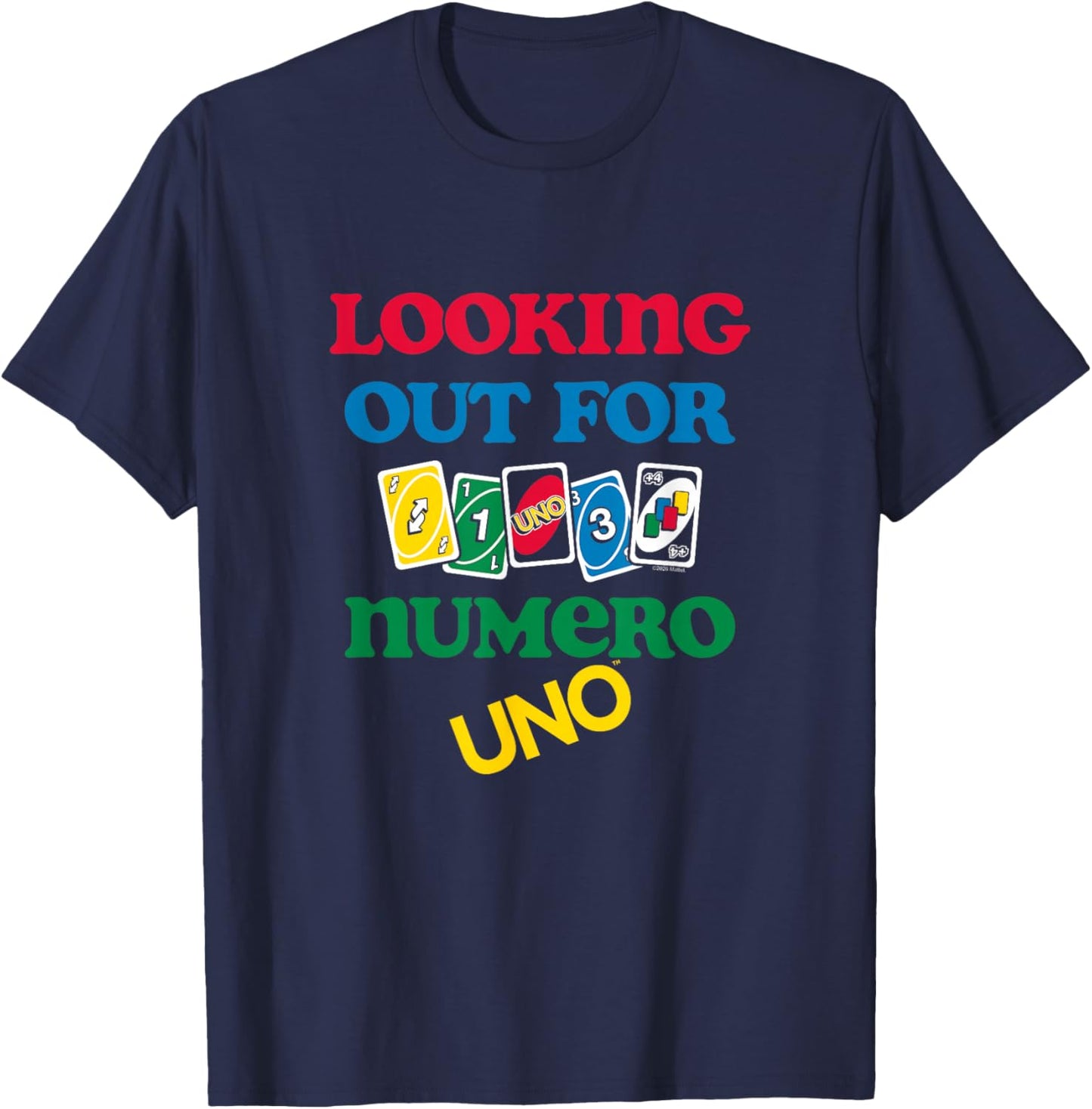 Mattel - UNO - Looking Out for Numero Uno T-Shirt - T-Shirt | Navy