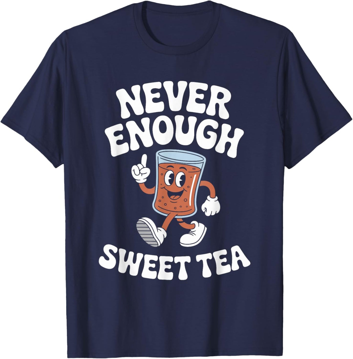 Funny Sweet Tea Retro T-Shirt - T-Shirt | Navy