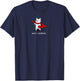 Why I Oughta Funny Westie Dog Meme Brave Dog Cartoon Humor T-Shirt - T-Shirt | Navy