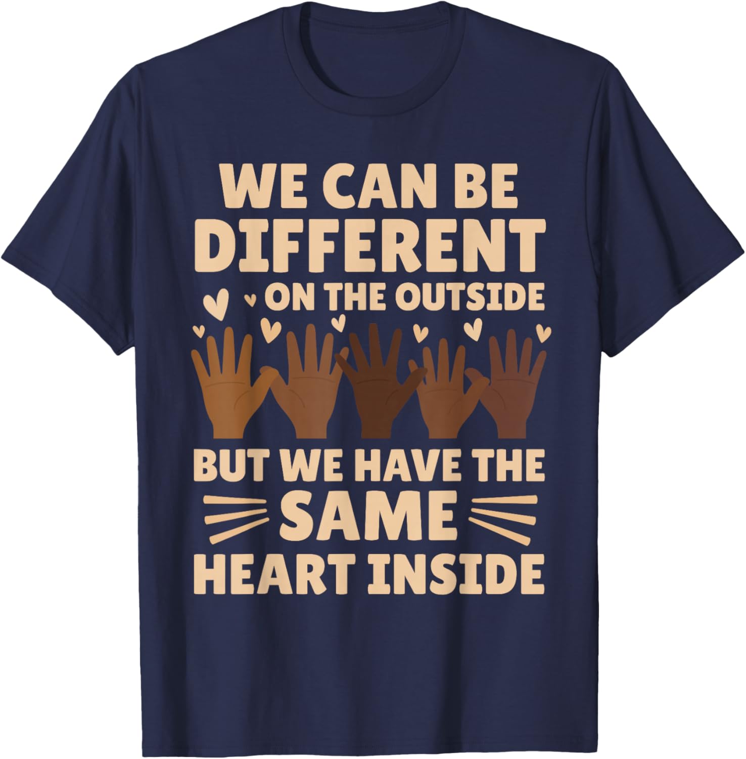 Same Heart Black History Month African American Women Kids T-Shirt - T-Shirt | Navy