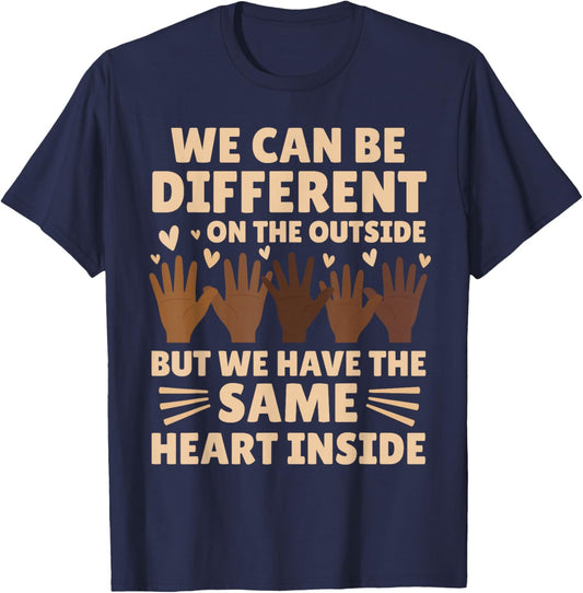 Same Heart Black History Month African American Women Kids T-Shirt - T-Shirt | Navy