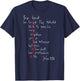 Christian Valentine Scripture Bible Love Verse (On Back) T-Shirt - T-Shirt | Navy