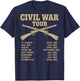 Civil War Reenactor American History Enthusiast T-Shirt - T-Shirt | Navy