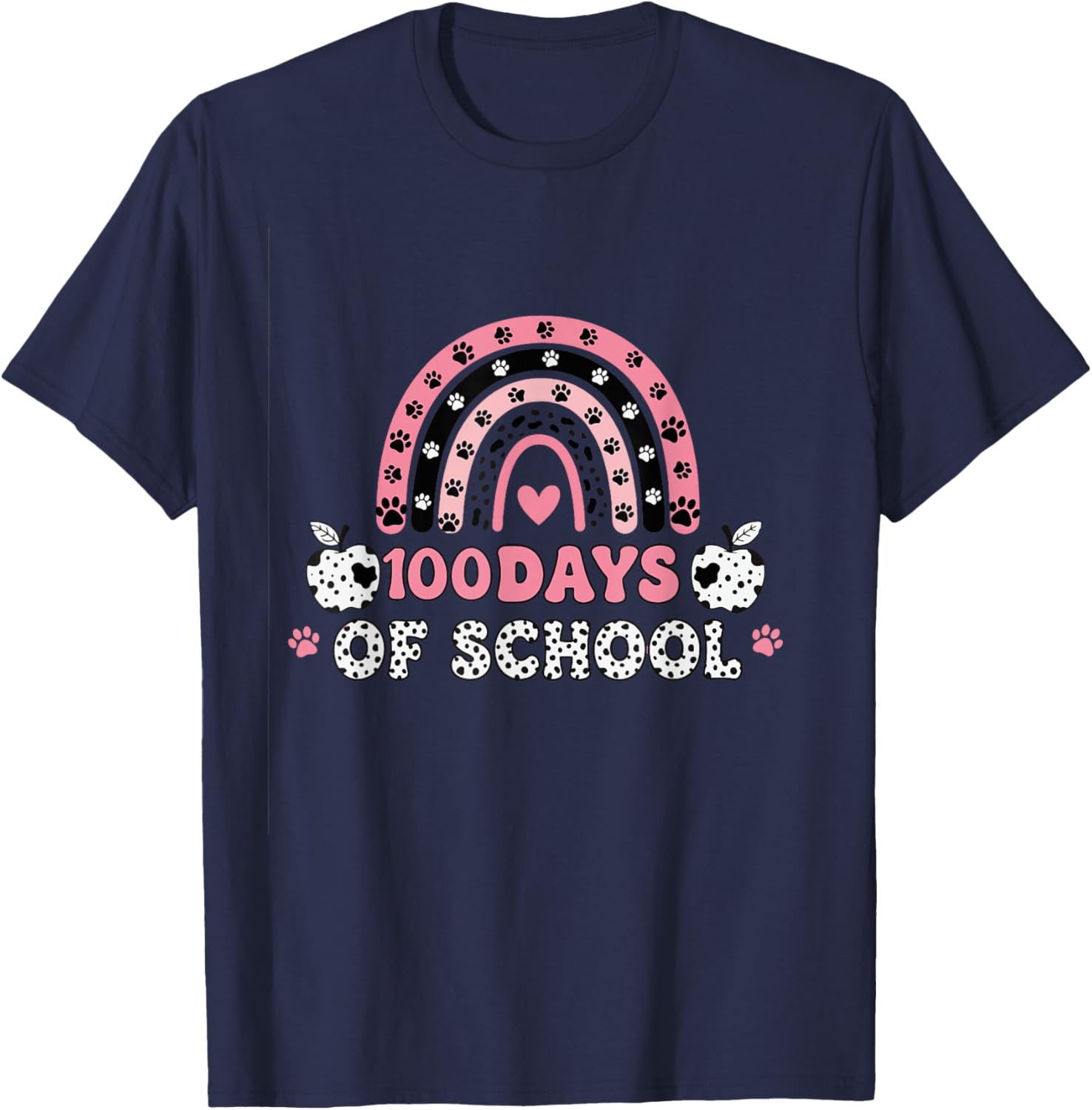 100 Days of School T-Shirt - T-Shirt | Navy