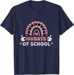 100 Days of School T-Shirt - T-Shirt | Navy