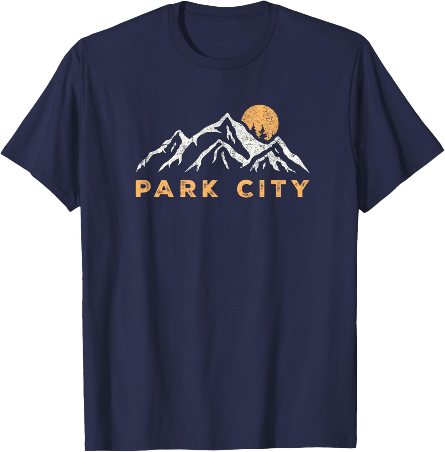 Park City Utah Retro Mountain Souvenir Vintage T-Shirt - T-Shirt | Navy