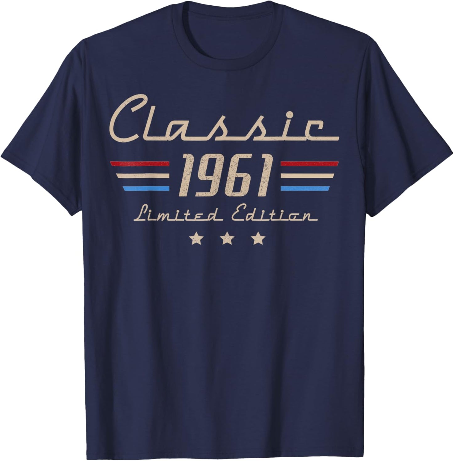 65th Birthday Vintage 1961 Classic Legend 65 Year Old Men T-Shirt - T-Shirt | Navy