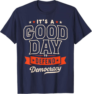 Positive Protest Pro Democracy T-Shirt - T-Shirt | Navy