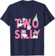 Two Silly Goose 2nd Birthday Girl Boy Goose 2 Year Old Bday T-Shirt - T-Shirt | Navy