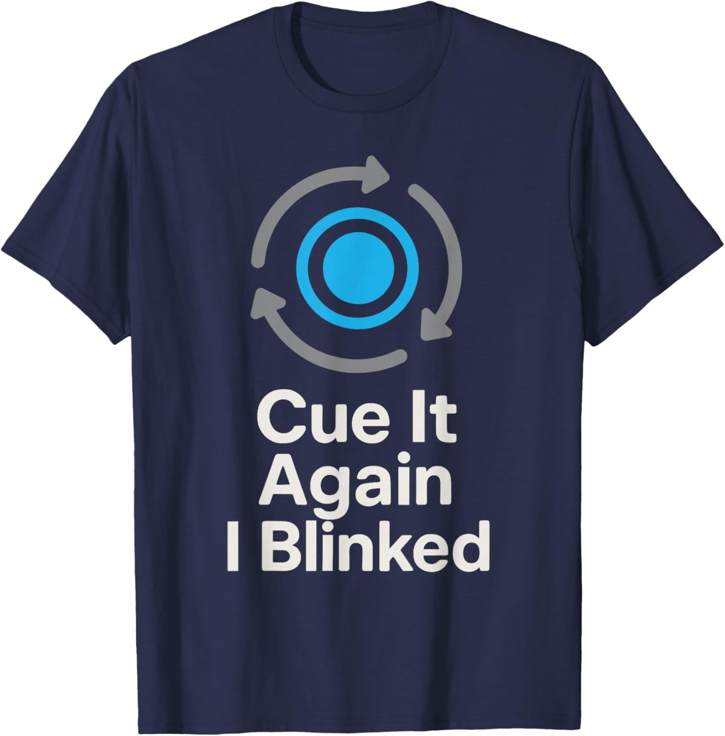 Theater Tech Crew Stage Technician Sound Lighting Gift T-Shirt - T-Shirt | Navy
