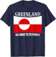 Greenland Flag, Belongs to its People, Independence Message T-Shirt - T-Shirt | Navy