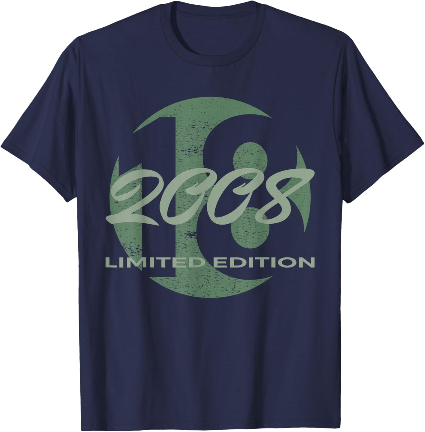 18th Birthday Girl boy 18 Years 2008 Funny Gift T-Shirt - T-Shirt | Navy