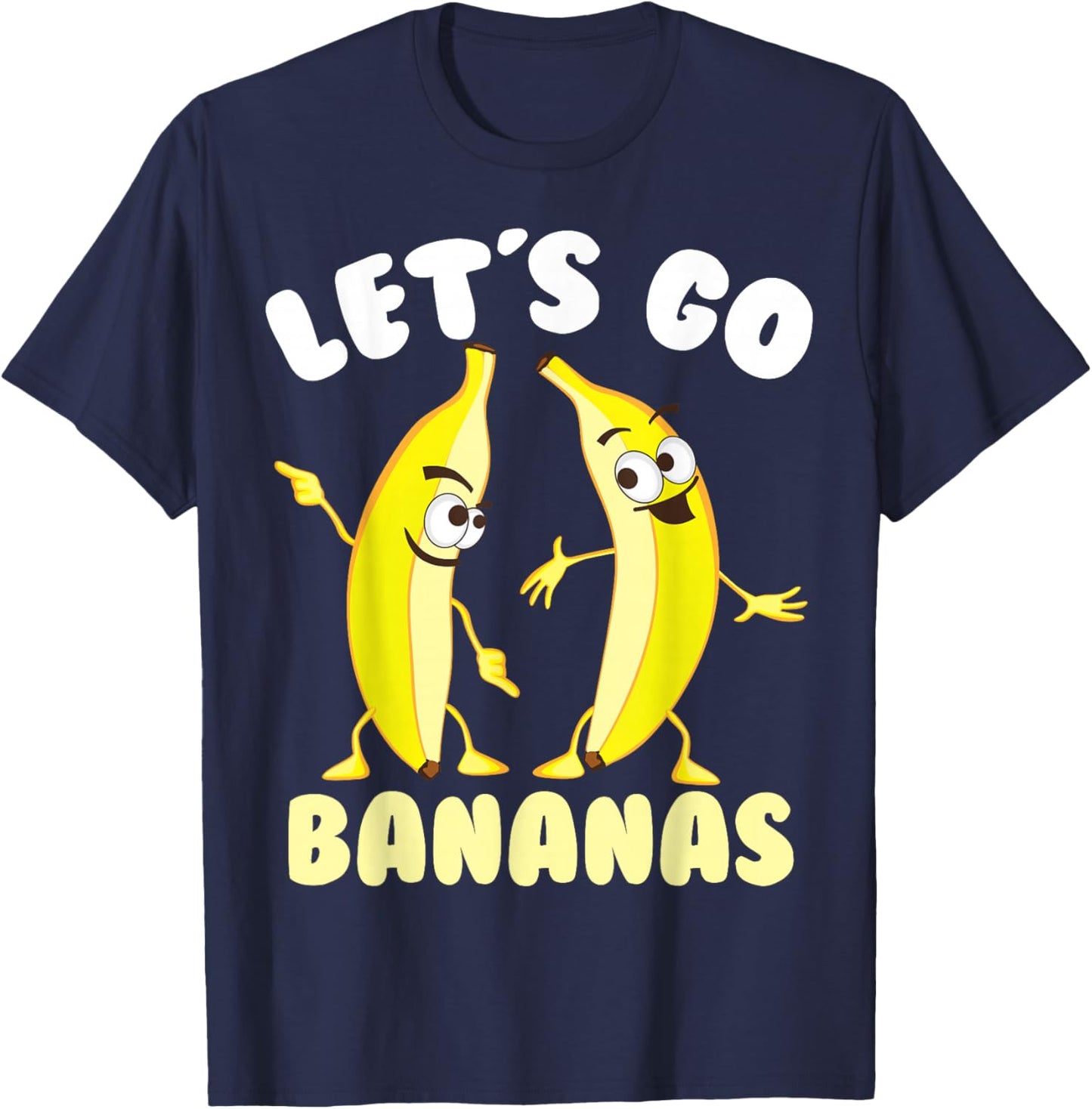 Funny Banana Art Women Kids Banana Themed Gag Banana T-Shirt - T-Shirt | Navy