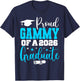 Gammy Senior 2026 Proud Gammy of A Class of 2026 Graduate T-Shirt - T-Shirt | Navy
