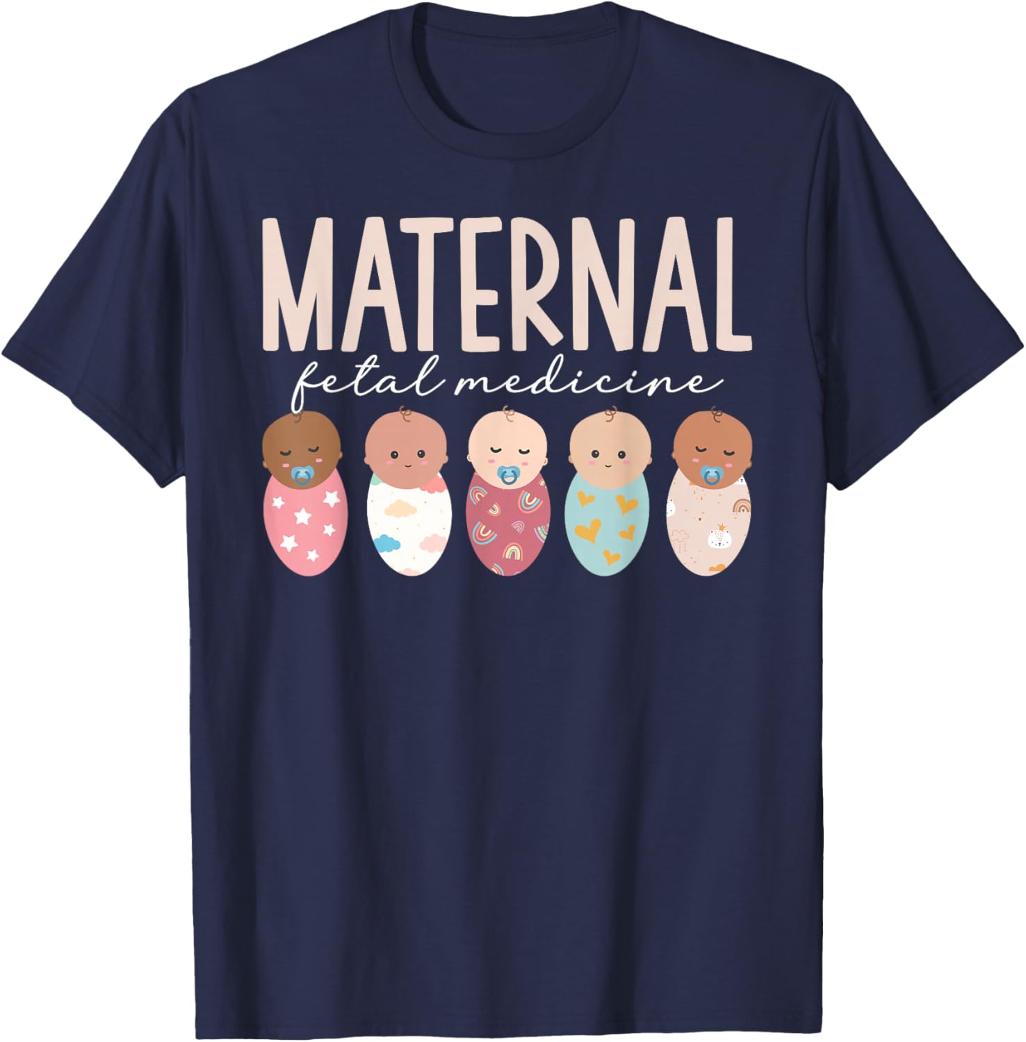 Maternal Fetal Medicine Sonographer MFM Sonographer T-Shirt - T-Shirt | Navy