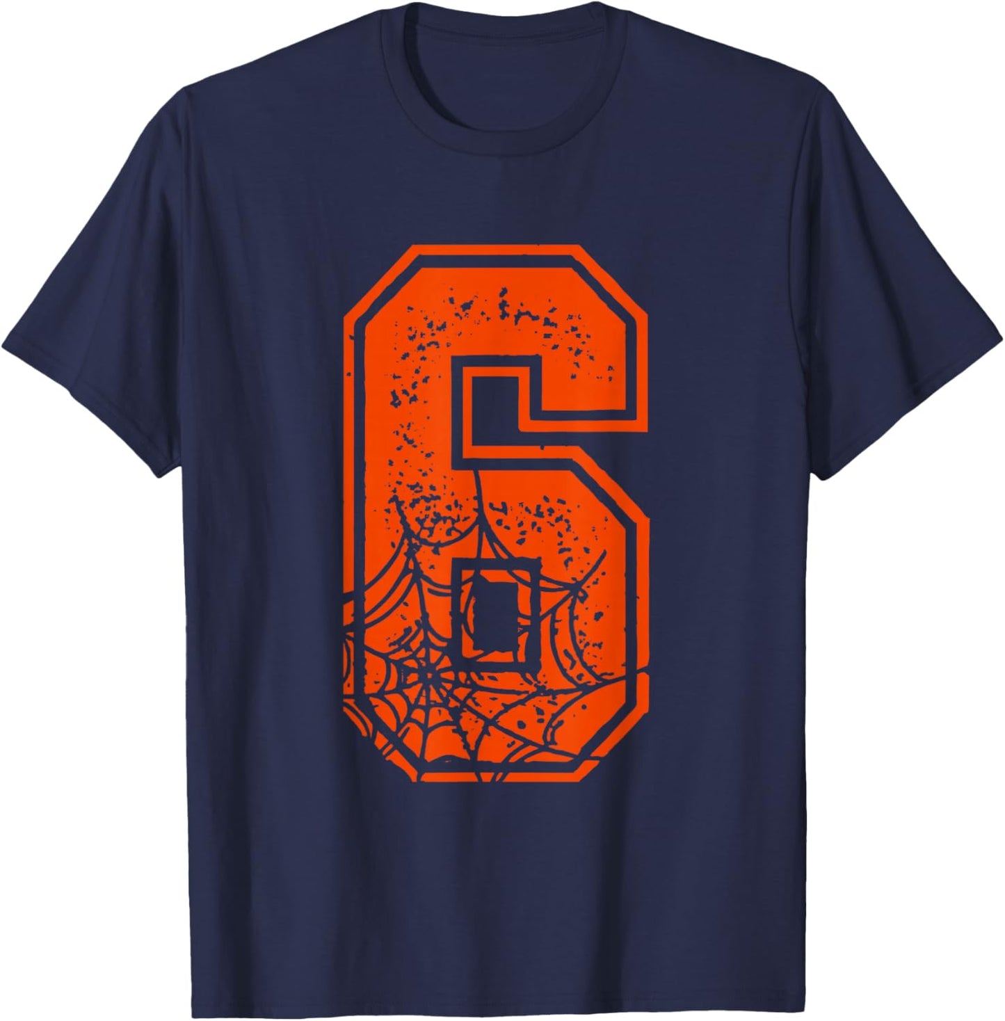 Number 6 67 Meme Halloween Pumpkin Costume Matching Group T-Shirt - T-Shirt | Navy