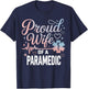 Paramedic Wife Proud Wife of an Paramedic T-Shirt - T-Shirt | Navy