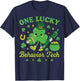 One Lucky Behavior Tech St Patricks Day ABA Therapy T-Shirt - T-Shirt | Navy
