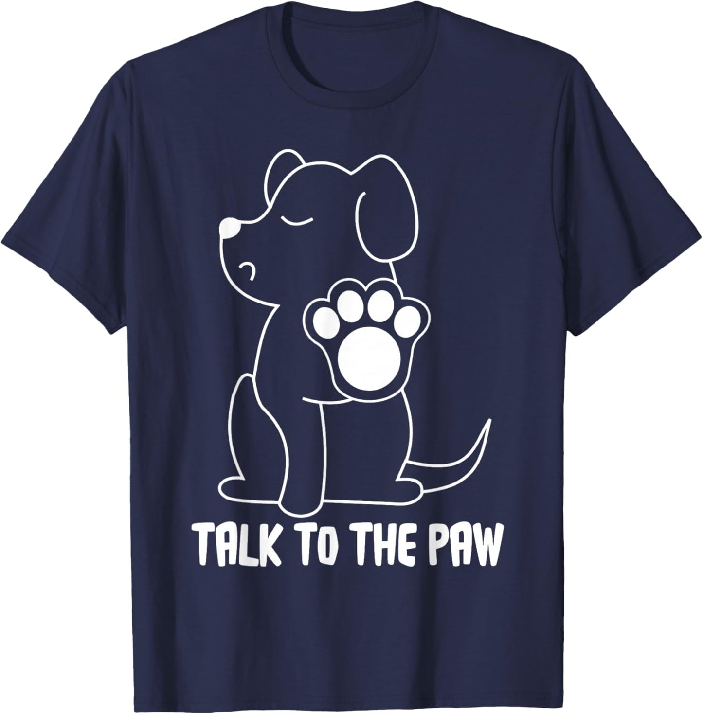 Talk to The Paw T-Shirt - T-Shirt | Navy