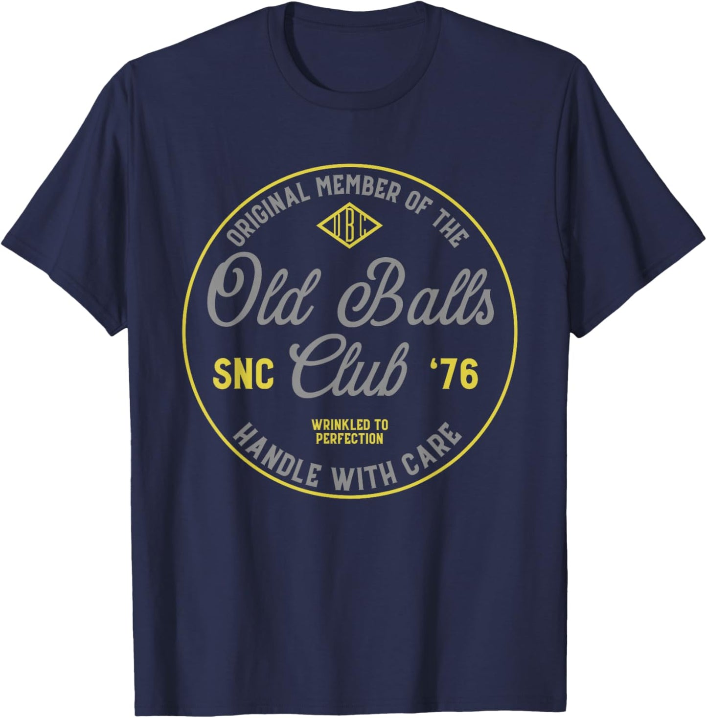 Old Balls Club Est 1976 Vintage Birthday Humor Design T-Shirt - T-Shirt | Navy