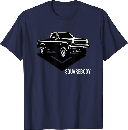 Squarebody Classic Pickup Truck Squarebody Vintage Truck Fan T-Shirt - T-Shirt | Navy
