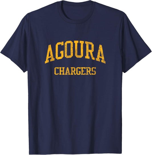 Agoura High School HS Agoura CA Vintage Sports T-Shirt - T-Shirt | Navy