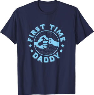 First Time Daddy Gift Baby Boy New Dad T-Shirt - T-Shirt | Navy